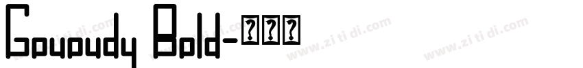 Gououdy Bold字体转换
